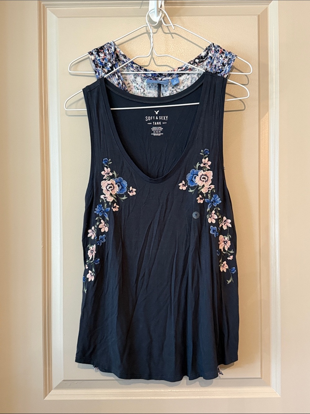 Floral Embroidered Scoop Tank Bundle